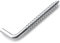 SS8® 35mm L Hooks Screw in (Pack of 8) Hook Heavy Duty Square Cup Metal Hanger Picture Hanging Dresser Outdoor