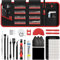 150-in-1 Präzisions-Schraubendreher-Set, Computer-Reparatur-Werkzeugset, Laptop-Schraubendreher-Set, Elektronik-Reparatur-Werkzeug-Set für PC, MacBook, Handy, iPhone, PS4, Xbox Controller (rot)