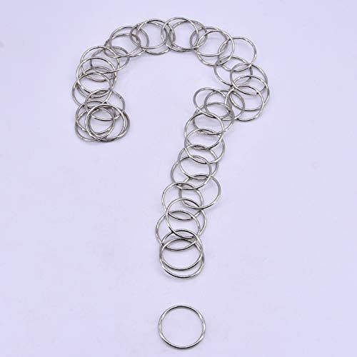 Fugitive Kette Silber Magic Tricks Link Ring für Zauberer Bühne Gimmick Prop Zubehör Comedy Moving Ring Magic