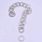 Fugitive Kette Silber Magic Tricks Link Ring für Zauberer Bühne Gimmick Prop Zubehör Comedy Moving Ring Magic