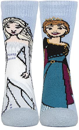 HEAT HOLDERS Girls Lite Novelty Disney Princess Socks Ariel Frozen Belle
