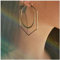 Cimenexe Bohemian Geometric Hexagon Ohrringe Large Creolen Gold Hollow Circle Big Circle Creolen Übertrieben Statement Ohrringe Schmuck für Frauen und Mädchen Geschenke