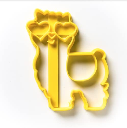The Cookie Cutter Hub 8 cm Lama-Ausstecher für Kekse, Kekse, Ton, Backdekoration