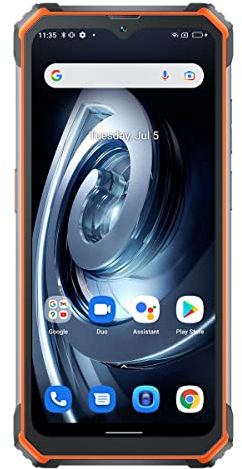 Blackview BV7100 - Smartphone mit Leistungsstarkem Akku (13000 mAh) - Rugged, Militärstandard MIL-STD-810H - Wasserdicht, Stoßfest - 128GB, Dreifach-Kamera Hinten 12MP, Vorne 8MP - Orange