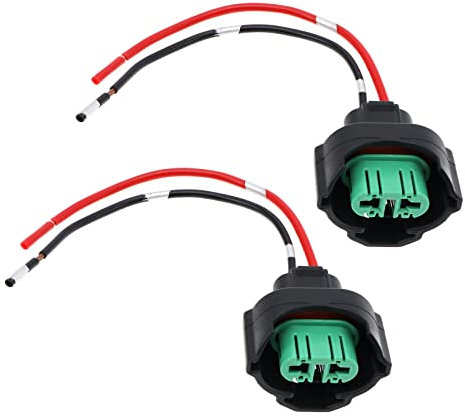 EMSea 2 Stück H11 Scheinwerfer-Kabelbaum Ersatz kompatibel mit H8/H9/H11/880/881/H27 Glühbirnen H11 Scheinwerfer-Leuchtmittel Anschlussverdrahtung