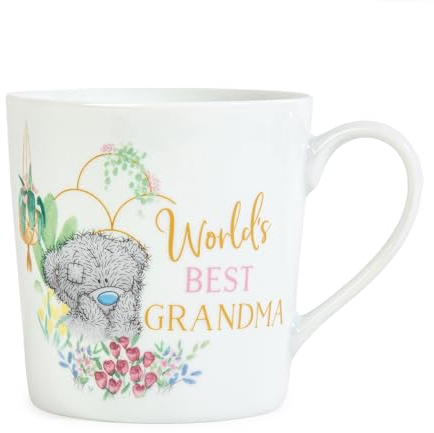Me to You Tatty Teddy 'World's Best Grandma' Boxed Ceramic Mug - Official Mother's Day Collection Age 3+, Blue,grey