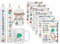 Sugeru 6 PCS Kerzentattoo (200+ Muster),Wassertransferdruck |wasserschiebefolie kerzen | Kerzenfolie | kerzenaufkleber sticker |Kerzen dekorieren | Happy Birthday (Geburtstagsthema - Dinosaurier)