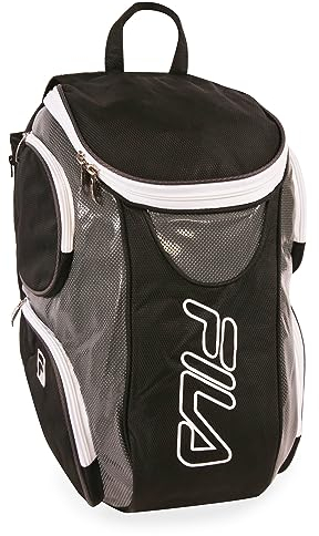 Fila Ultimativer Tennisrucksack mit Schuhtasche, Einheitsgröße, Grau, Einheitsgröße, ultimativer Tennisrucksack mit Schuhtasche, grau, Einheitsgröße, Ultimativer Tennis-Rucksack mit Schuhfach