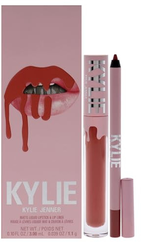 Matte Lip Kit - 505 Autumn by Kylie Cosmetics for Women - 2 Pc 0.10 oz Matte Liquid Lipstick, 0.03 oz Lip Liner