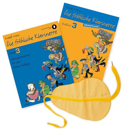 Die fröhliche Klarinette 3 + Spielbuch: (Starterset) mit Audio Online - Klarinettenschule - Band 3 von Rudolf Mauz -ISBN 9783795798932, 9783795748111+ Soundman Klarinettewischer