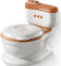 Twinky® 3-en-1 Potty Training Toilette – vrai son de chasse d'eau, design compact, musique et porte-rouleau, siège de toilette parfait pour tout-petits pour un apprentissage de la propreté – Rose