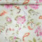 SOPHIE LAURENCE Koi Carp Floral Sample Wallpaper - Lime Green, Pink, Orange, Grey, Non-Woven Vinyl, Vinyl Coated, Modern Style, Paste The Wall, Washable and Strippable