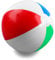 Navoys Large Inflatable Beach Ball, 60cm/24Inch, Sealed Seams and Valve, Brightly Coloured Panels, PVC Blow-Up Ball for Swimming Pools Sports, Beach Toy, Outdoor Indoor Games