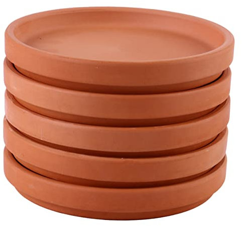 FONDOTIN 15piezas Redonda Maceta De Platillo para Plantas Soporte para Jardín y Decoración del Hogar