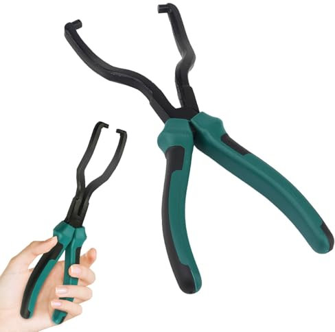 Bamyli Hose Clamp Pliers, Car Fuel Feed Pipe Plier, Fuel Line Petrol Clip Pipe Hose Release Disconnect Removal Pliers for Car Automotive Maintenance(Green)