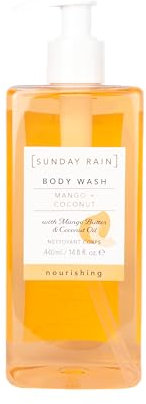 Sunday Rain Mango & Coconut Body Wash, Hydrating Shower Gel, Calming Relaxing, Vegan and Cruelty-Free, 440ml