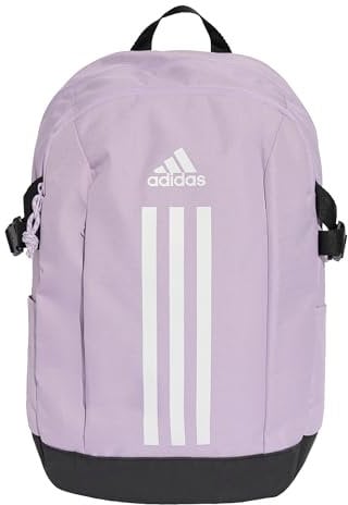 adidas Unisex Power Backpack, Powder Plum/White, One size