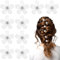 10 pezzi Mini fermagli per capelli a forma di fiore, graziosi fermagli per capelli con strass, piccole mollette per capelli, per donne e ragazze, dolci mollette per feste quotidiane, matrimoni(bianco)