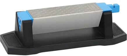 Messerglück Dreiseitiger Diamant-Schleifstein – Hochwertiger Messerschärfer für Grob- & Feinschliff – Diamant Messerschleifer für Messer & Scheren – Wetzstahl mit 400/1000/8000 Körnung