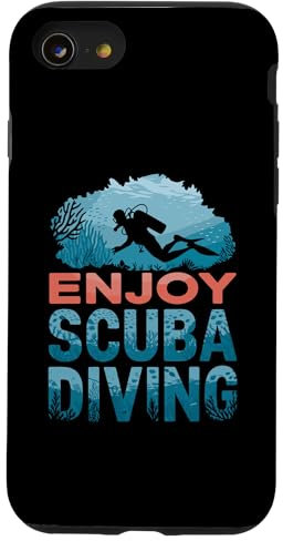 Custodia per iPhone SE (2020) / 7 / 8 godere di immersioni subacquee sotto acqua subacquei subacqueo