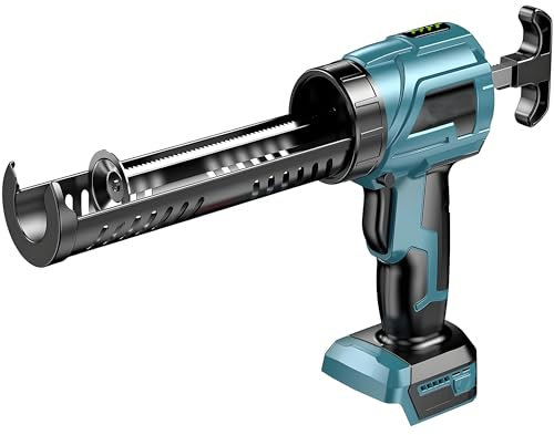 Akku Kartuschenpresse Kompatibel für Makita 18V Batterie, 4 Geschwindigkeiten Akku-Kartuschenpistole für 300 ml-Kartuschen für Abdichten, Spachteln (Blau Ohne Batterie)