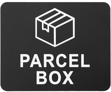 1 Pcs Parcel Box Sign Indicating the Place of Delivery Parcels or Mails | Waterproof Sign Here Stickers,Parcel Box Sticker to Remind Couriers, for the Place of Delivery Mails in Home Office
