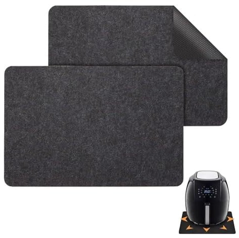 2 PCS Heat Resistant Mat for Air Fryer,Kitchen Countertop Protector Mats, Air Fryer Accessories Mat,for Air Fryers, Coffee Maker, Stand Mixer