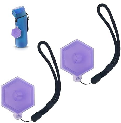 LUMOOM 2 Stück Aufbewahrungsbox passend für Air Up Duft-Pods, Schutzhülle zur Aufbewahrung von Aroma-Pod, BPA-Freie Luftdichten Aufbewahrung (Lila)