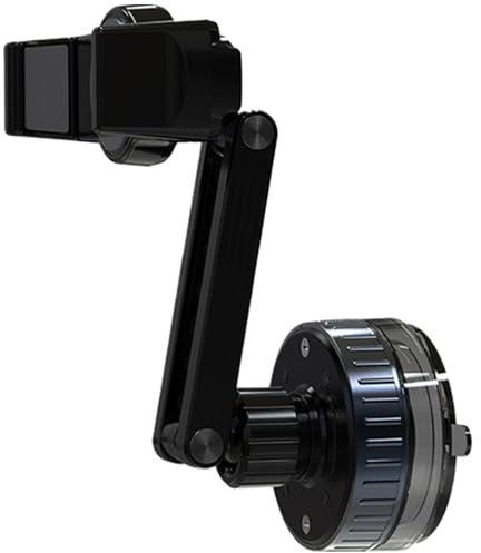 Nuyhgtr Suction Phone Mount, 360 Degree Rotating Car Phone Holder, Dashboard Suction Rack, Flexible Vacuum Smartphone Stand for Window, 4.96x4.21x2.36 inches, White, White