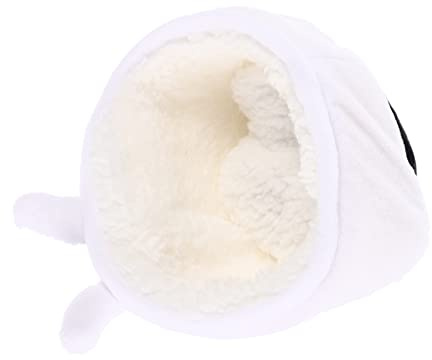 VICASKY Hamsternest Plüsch Haustiernest Kuhform Aus Langlebigem Material Warmes Meerschweinchenversteck Für Kleine Kleintiere