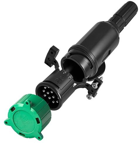 Enchufe de Remolque de 13 Pines, Adaptador Remolque de 13 a 7 Pines 12V Remolque para Coche para Caravana, Coche, Porta bicis, Camión