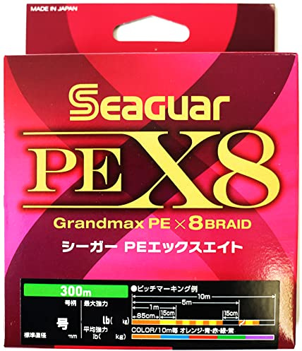 Seaguar PE X8 Angelschnur, 300 m, 10,4 kg, mehrfarbig