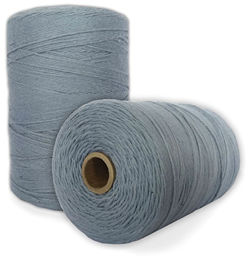 Paper Farm 100% Cotton Loom Warp Thread (Light Blue), 8/4 Warp Yarn (800 Yards), Perfect for Weaving: Carpet, Tapestry, Rug, Blanket or Pattern