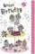 Susy Card 40009537 Geburtstagskarte Etagere mit Muffins, Maße: 17 x 11 x 0, 1 cm
