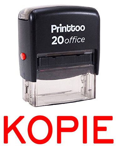 Printtoo Selbstfarber KOPIE Stempel Buro stationar Bedrucktes Stamp - Rot