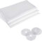 Zanzariera per finestre con 4 rotoli di nastro autoadesivo, kit di 3 zanzariere, 1,5 m x 1,3 m, bianco