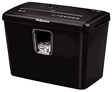Fellowes 6008101 Powershred P-30C Aktenvernichter, Partikelschnitt, 22 cm, Schwarz