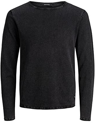 JACK & JONES Jjeleo Knit Crew Neck Noos, Maglione, Caviale, L