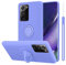 Cadorabo Coque compatible avec Samsung Galaxy NOTE 20 ULTRA en LIQUID LIGHT PURPLE - Etui pour Téléphone Portable en Silicone TPU Souple avec Anneau - Coque en Silicone Ultra Slim Soft Back Cover Case