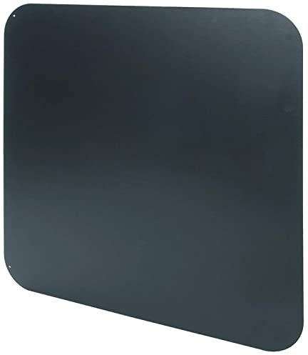 Plaque de protection Carrée 69 x 69 cm Acier Noir Vernis pour poêles Épaisseur 2 mm 10.5 kg