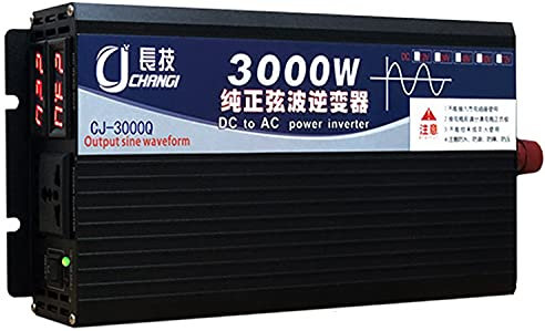 KFZ Reiner Sinus Spannungswandler 1600W 2200W 3000W 4000W 5000W 6000W 8000W Auto Wechselrichter 12V 24V 48V 60V 72V auf 220V 230V Umwandler Inverter Pure Sine Wave Transformator Auto (3000W,72V)