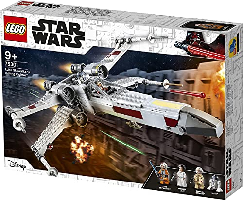 LEGO 75301 Star Wars Luke Skywalkers X-Wing Fighter, Space-Shuttle-Spielzeug mit Prinzessin Leia und Droide R2-D2 als Figur, Raumschiff-Modell, Geschenk für Fans, Jungen und Mädchen