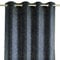 AmeliaHome Blackout Vorhang 140x250 cm 1 St. Ösenschal Verdunkelungsvorhang Blickdicht schimmernd Veras Marineblau Gold