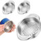 Colador de latas de atún de acero inoxidable con tapa de colador para latas de alimentos, escurridor de aceite eliminador de tamiz líquido