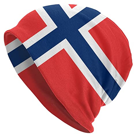 Flag of Norway Beanie Mützen Skull Cap Erwachsene Strickmütze Soft Balaclava Baggy Hat Outdoor für Herren Damen