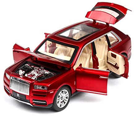 LANUVA 1/32 Für Rolls Royce Cullinan Legierung Modellauto Hohe Simulationssammlung Luxus-Spielzeugauto (Color : Rouge X)