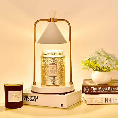 Elektrische Kerzenwärmer-Lampe, dimmbar, Wachsschmelzgerät, Kerzenwärmer, Lampe mit Glühbirne, aromatischer Kerzenhalter für Zuhause, Büro, Schlafzimmer, Wohnzimmer, Geschenk