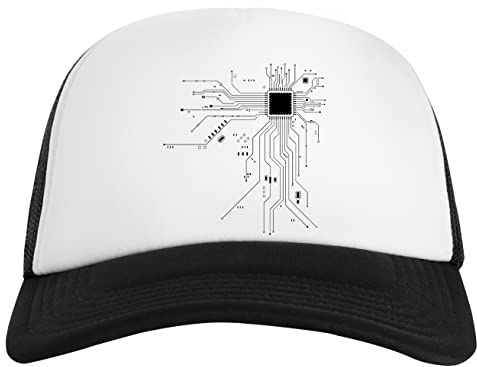 Jinbetee CPU Processor Circuit Diagram Weißes Baseball Cap Unisex Snapback White Baseball Cap Unisex Snapback