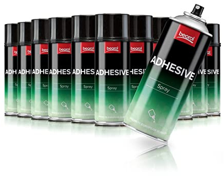 BigDean by Beorol 12 Dosen Sprühkleber Industriekleber a 400 ml transparent