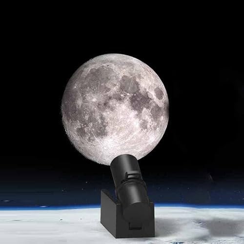 YTFSKFUI Moon Projector, USB Rechargeable Moon Projection Lamp, Cosmic Atmosphere Romantic Light Projector, Led Night Light for Decoration and Photo Background